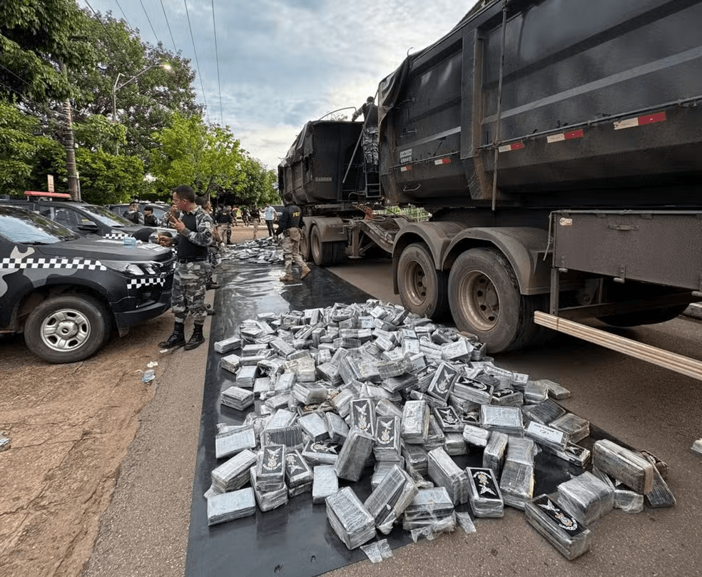 Em Marabá, PRF apreende 1 tonelada de cocaína que tinha a Europa como destino