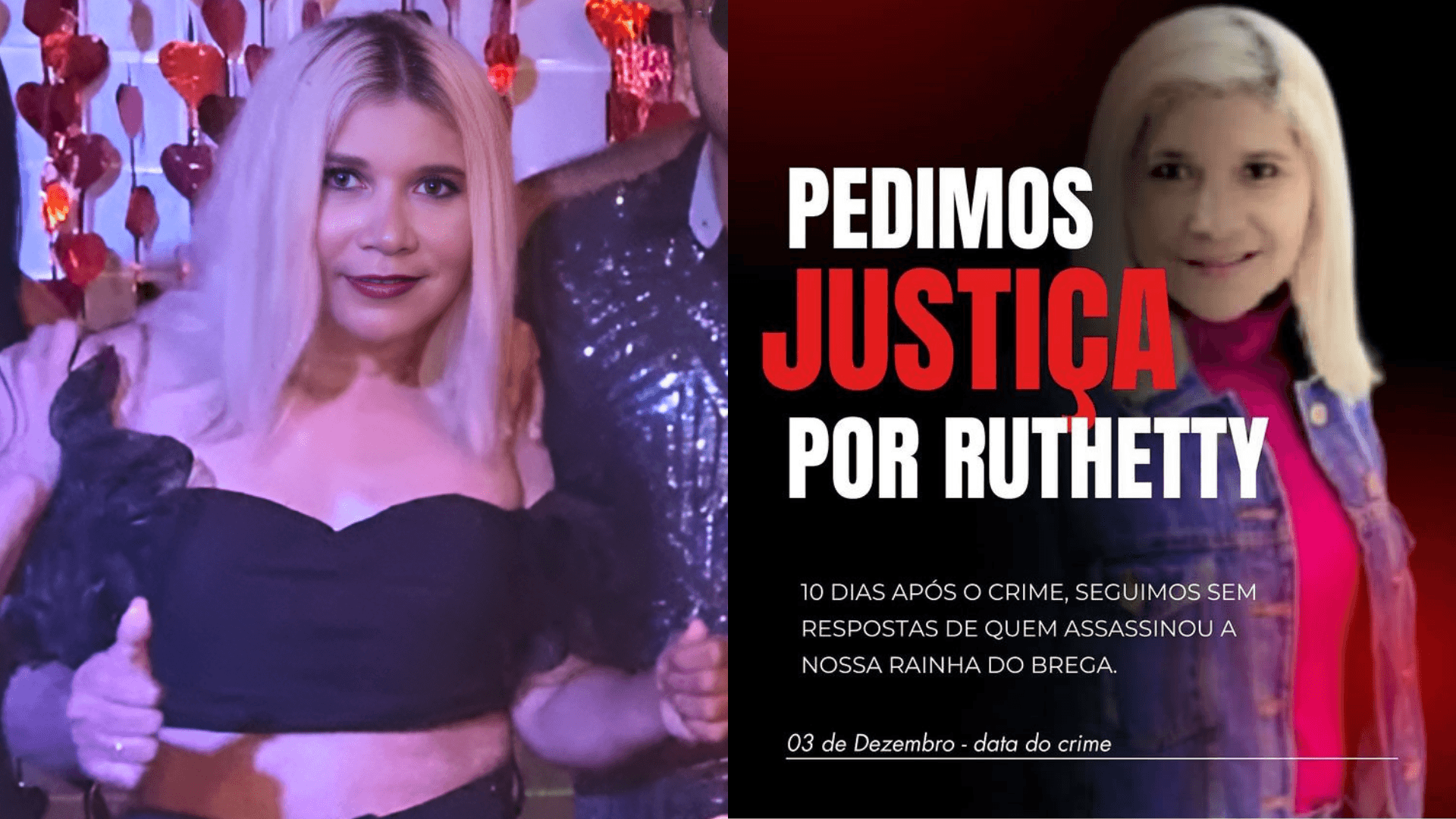 Família cobra justiça e investigação avança sob sigilo na morte da cantora Ruth Etty