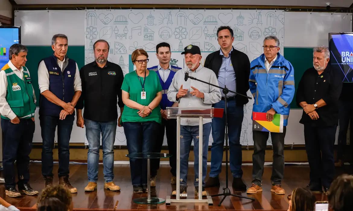 Financiamentos a desabrigados em Minas Gerais seguirão modelo do RS, diz Lula