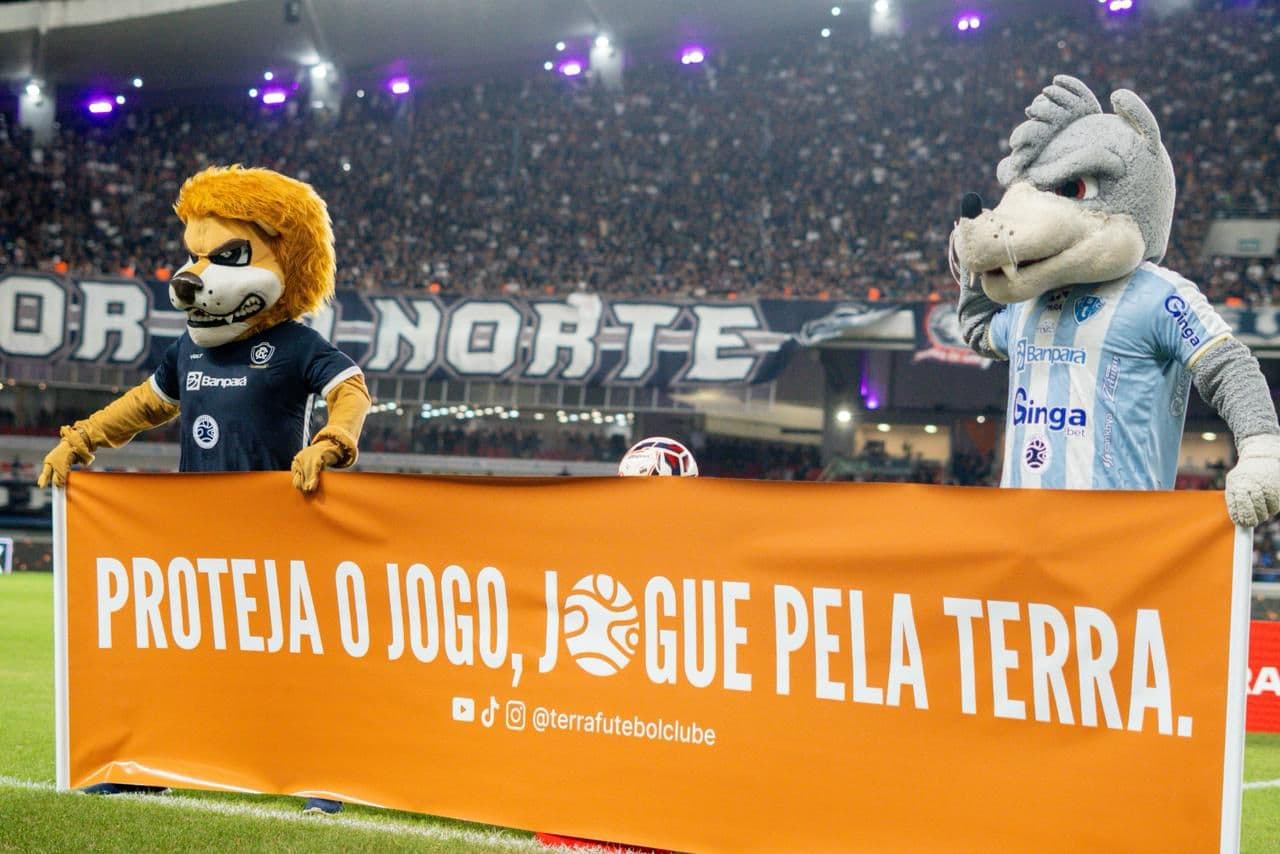 Futebol paraense alerta sobre crise climática na final do Parazão