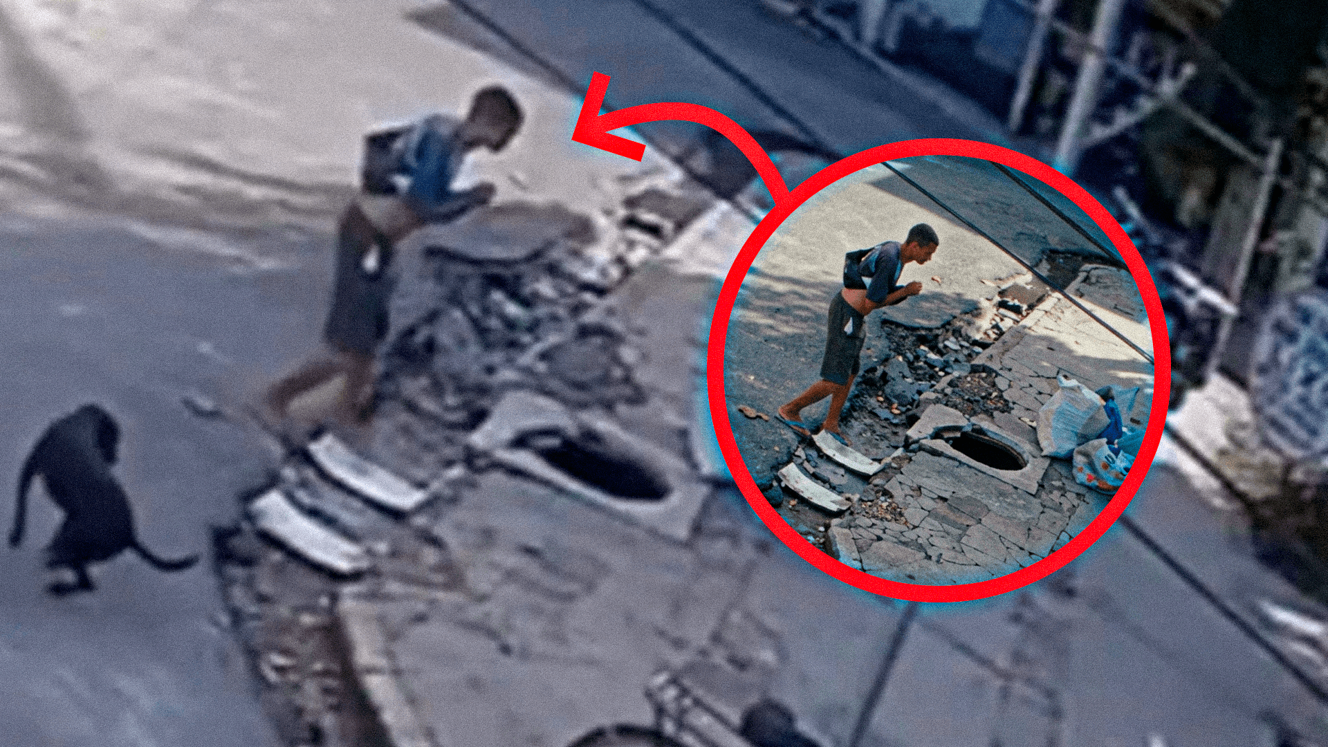 Homem com sinais de embriaguez cai em bueiro no bairro do Jurunas