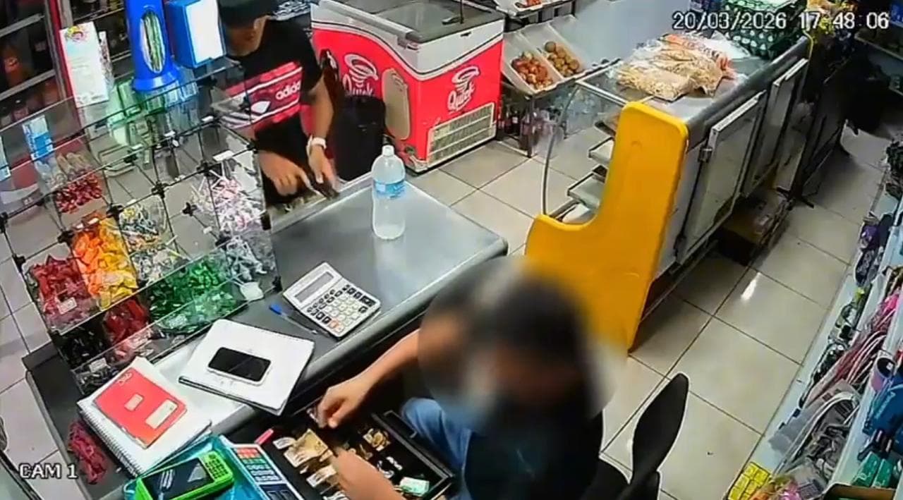 Homem se passa por cliente e assalta mercadinho no bairro do Tapanã