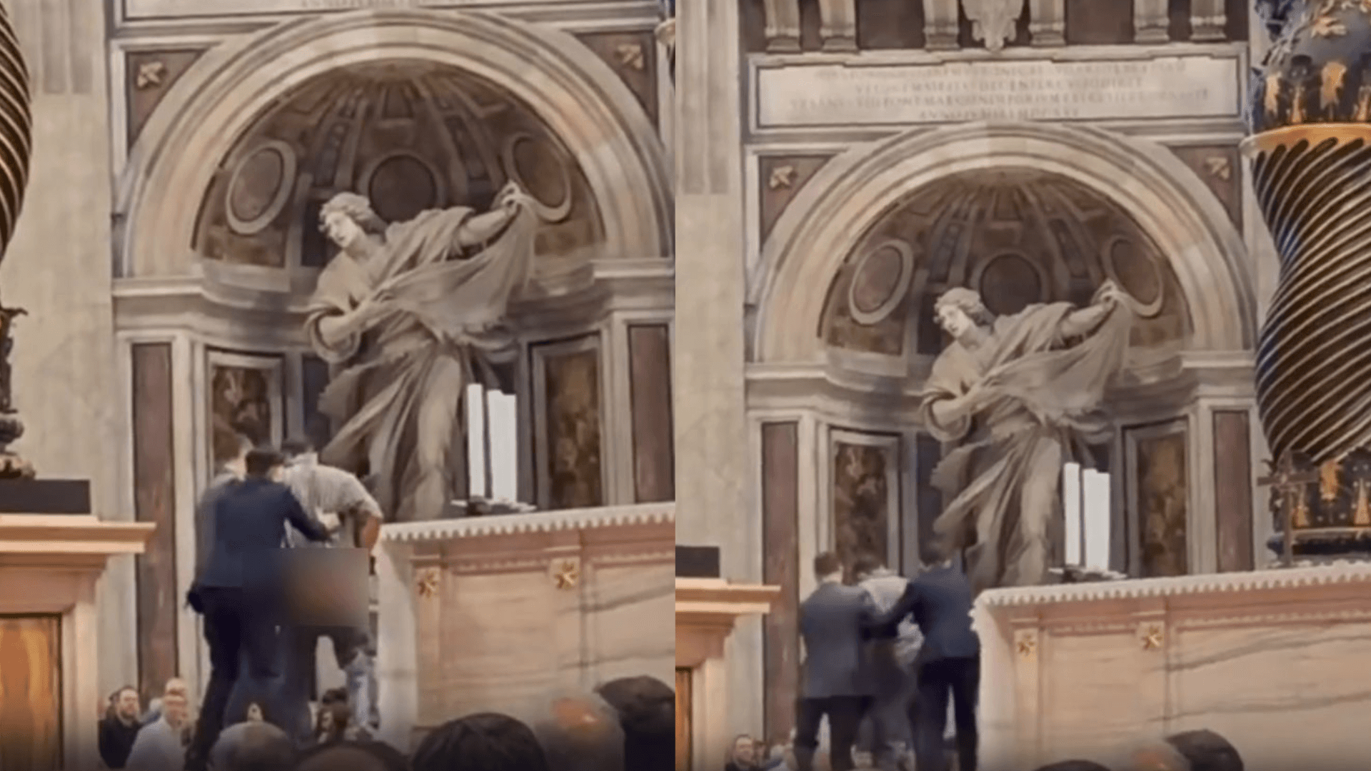 Homem urina em altar na Basílica de São Pedro em missa no Vaticano