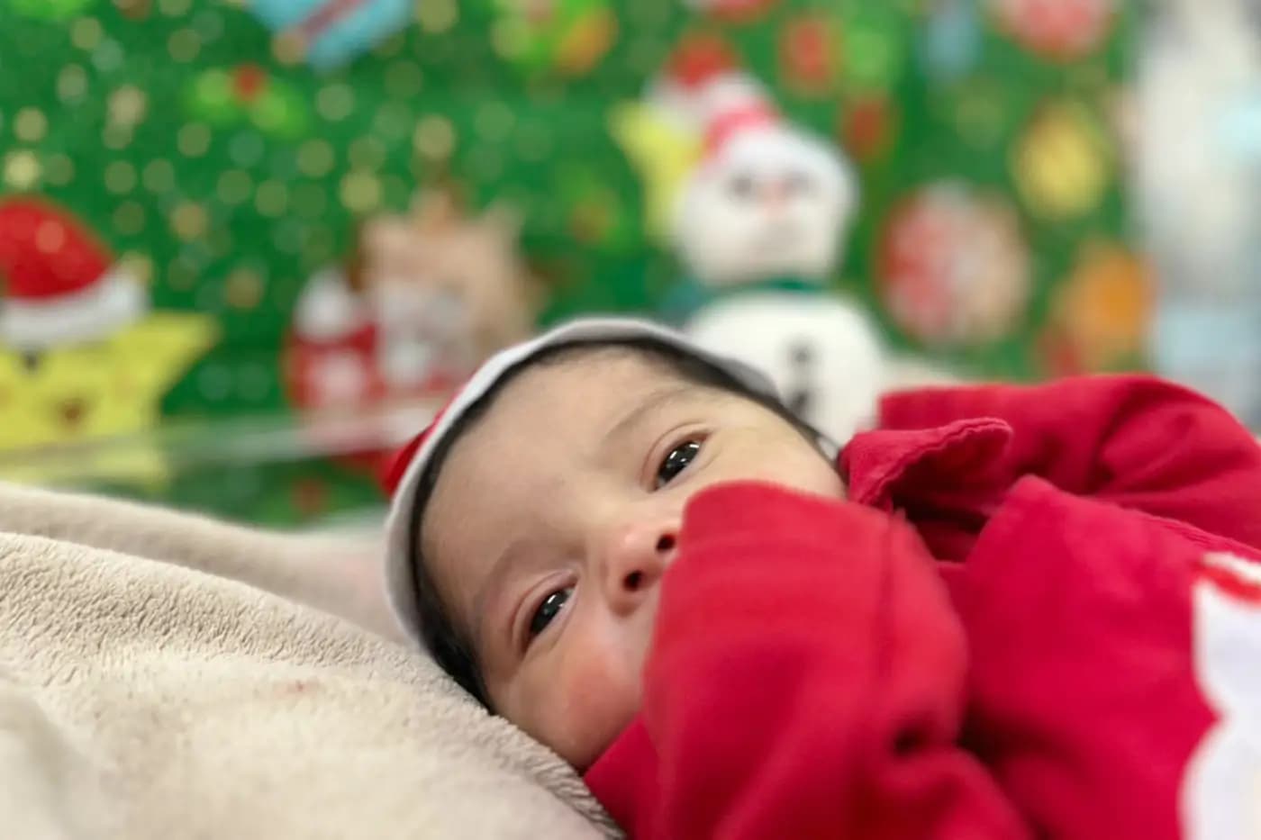 Hospital no Pará realiza ensaio fotográfico de Natal com bebês prematuros na UTI