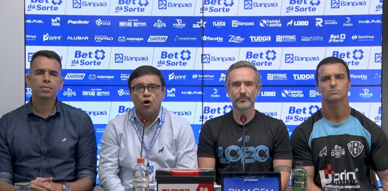 Humilhação por 7 a 0 não muda plano: diretoria do Paysandu insiste na base