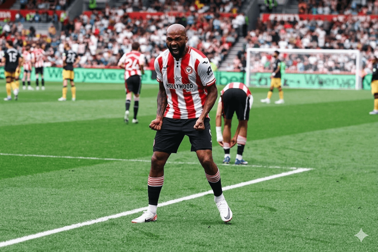 Igor Thiago marca em vitória do Brentford e encosta em Haaland na artilharia da Premier League