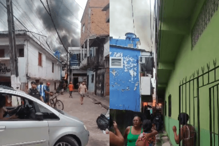 Incêndio atinge casas em vila no bairro do Guamá