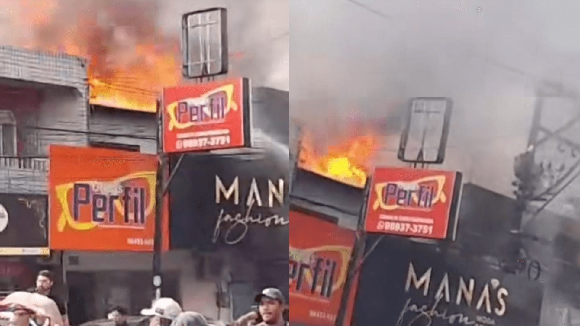 Incêndio é registrado em sapataria em Ananindeua, nesta quinta, 14