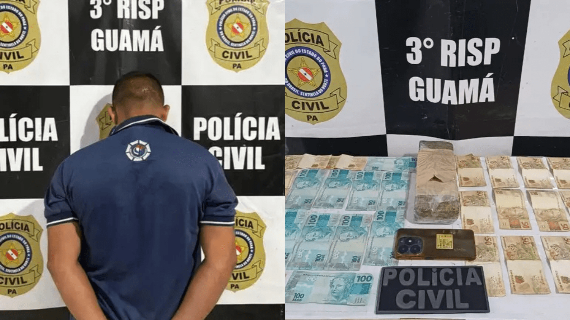 Líder de organização criminosa é preso com drogas e dinheiro em Castanhal