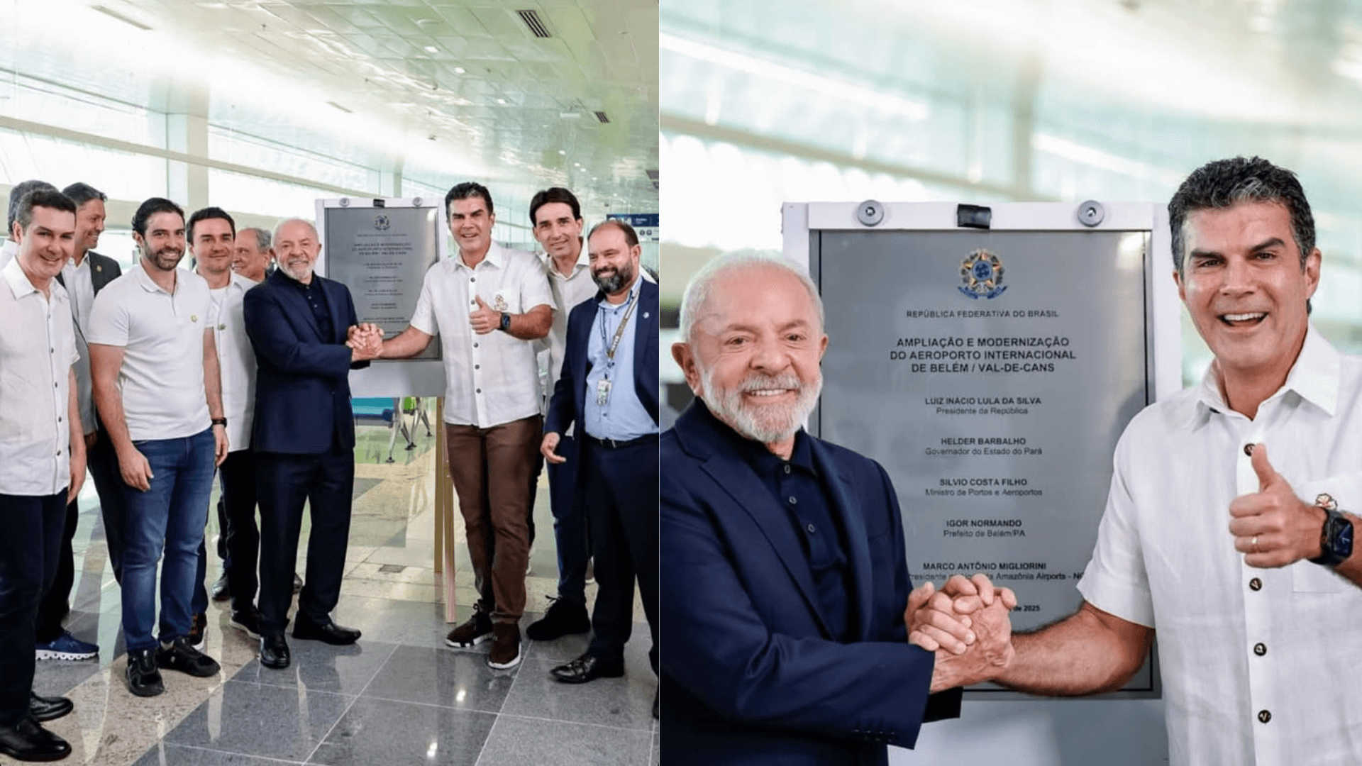 Lula inaugura modernização e ampliação do Aeroporto Internacional de Belém