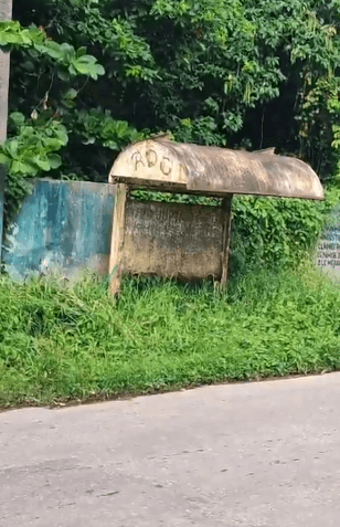 Morador lamenta abandono de parada de ônibus no bairro do Benguí, em Belém