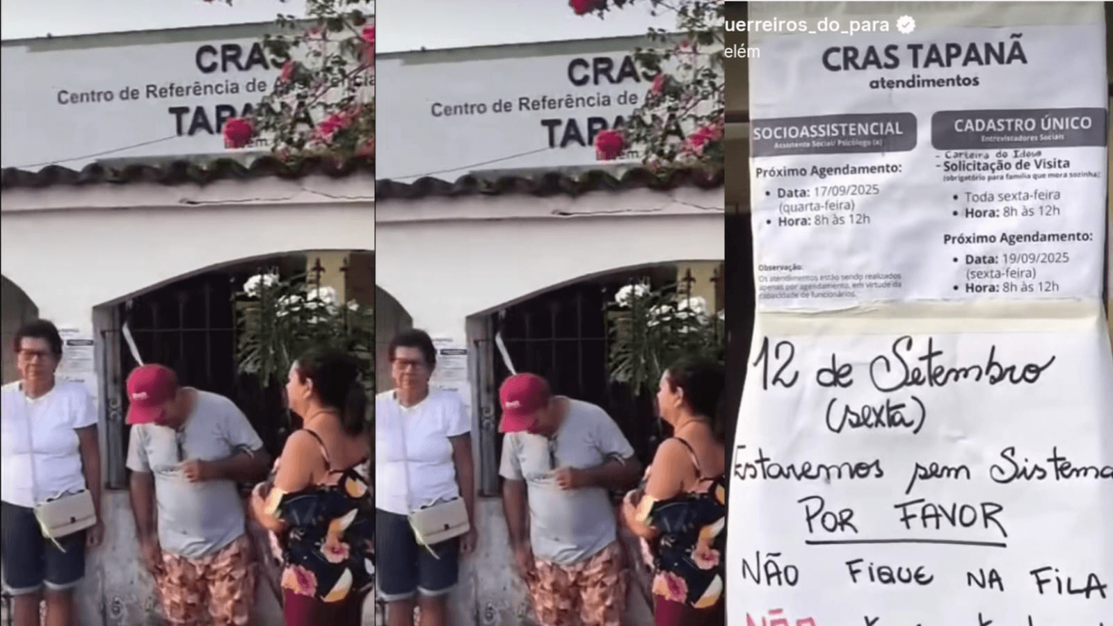 Moradores do Tapanã denunciam falta de atendimento no CRAS