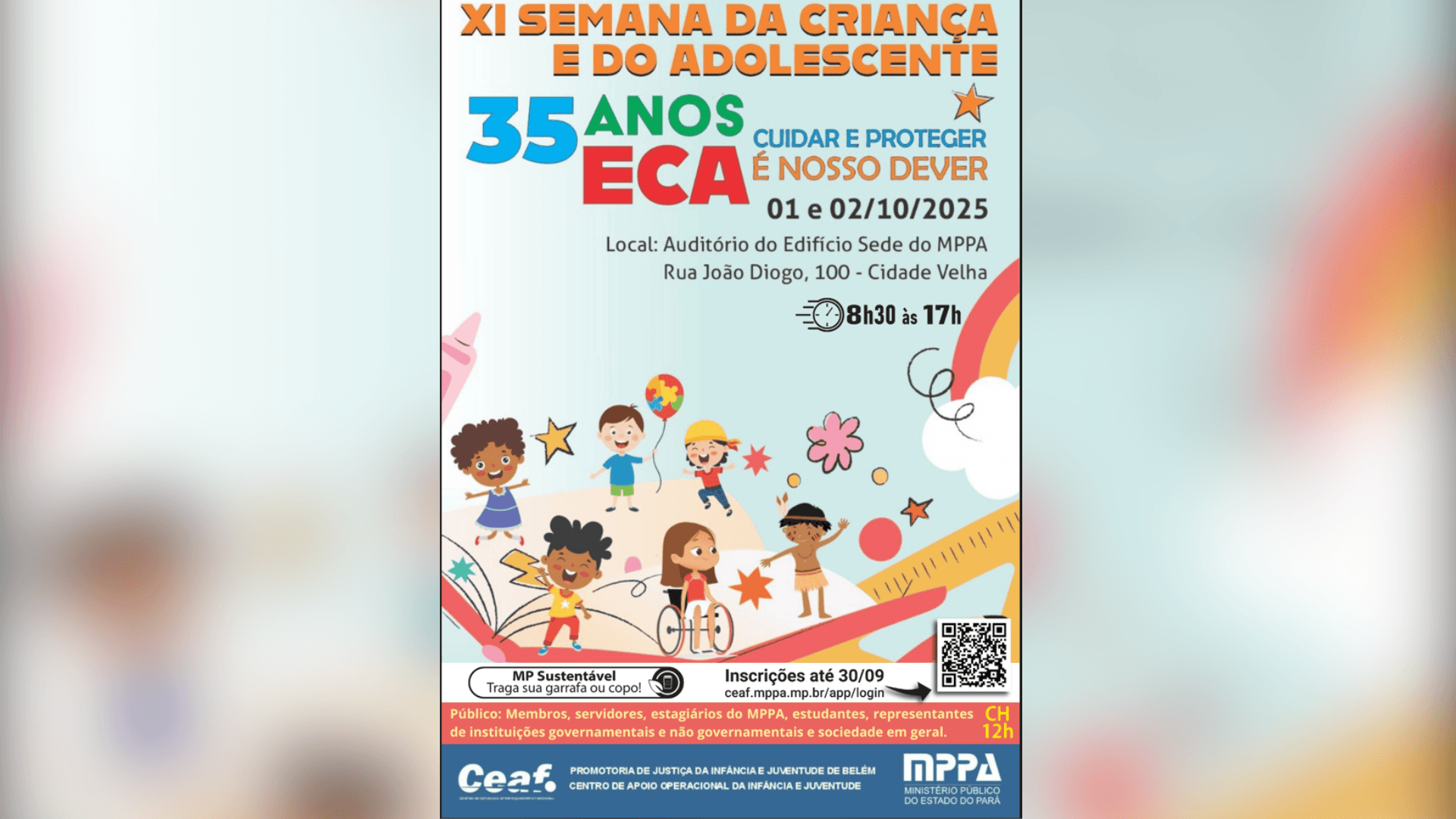 MPPA realiza XI Semana da Criança e do Adolescente em alusão aos 35 anos do ECA