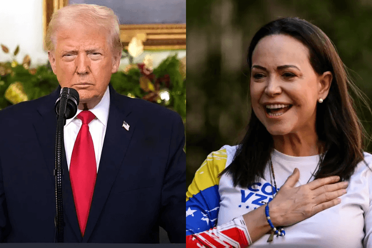 'Não tem apoio ou respeito', diz Trump sobre Maria Corina governar a Venezuela