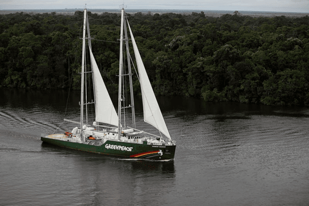 Navio do Greenpeace estará aberto à visitação pública em Belém durante a COP30