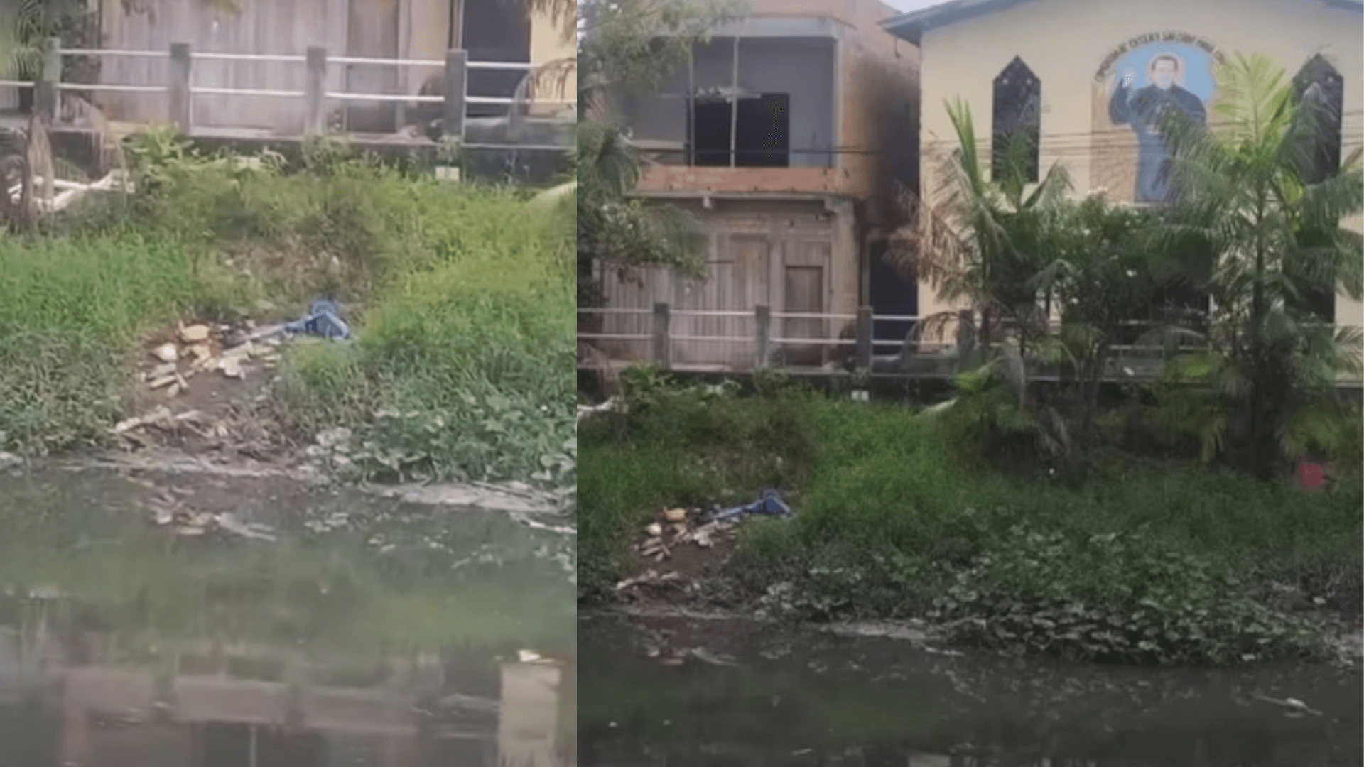 Patinete elétrico é abandonado dentro de canal em Belém