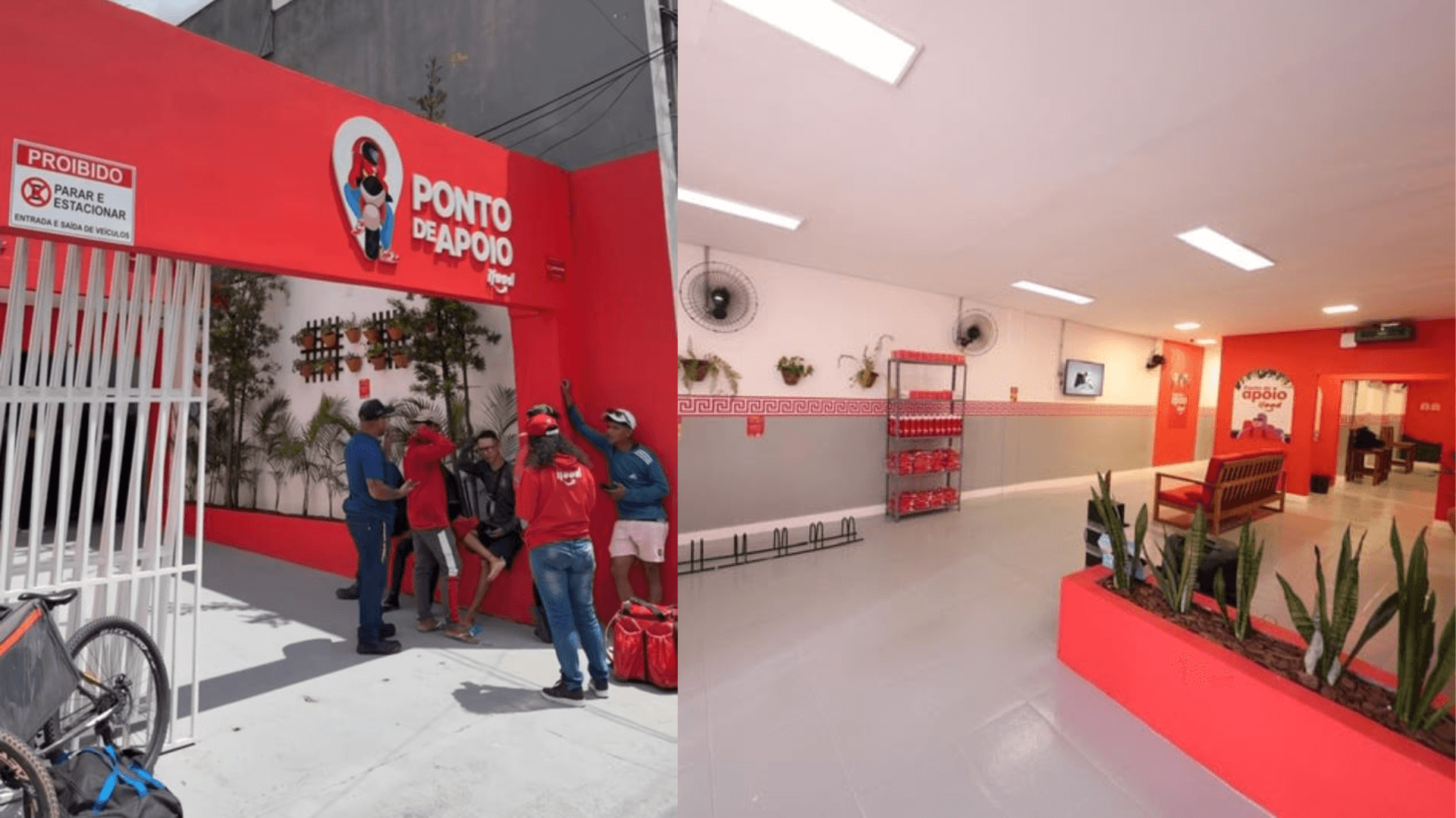 Ponto de apoio para entregadores do iFood é inaugurado em Belém