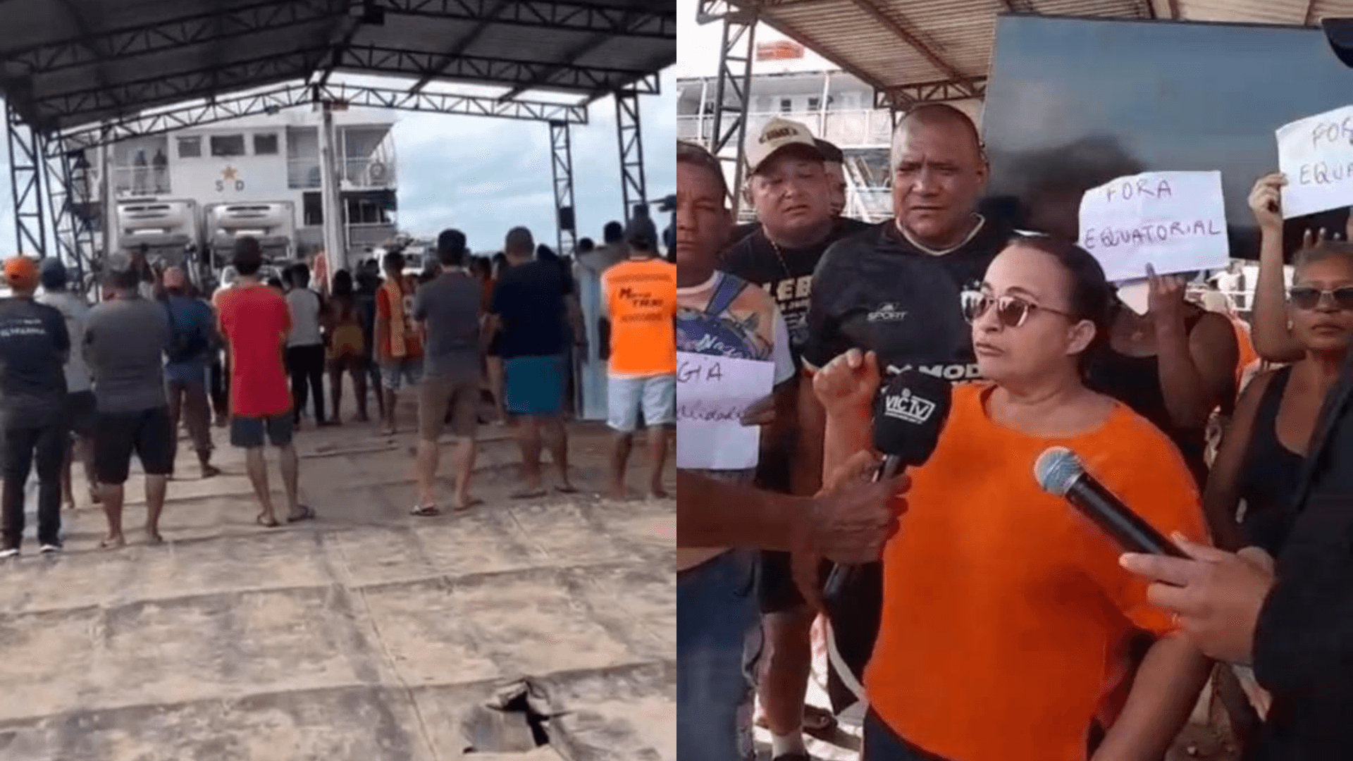 População protesta e impede desembarque de Equipes da Equatorial em Curralinho, no Marajó