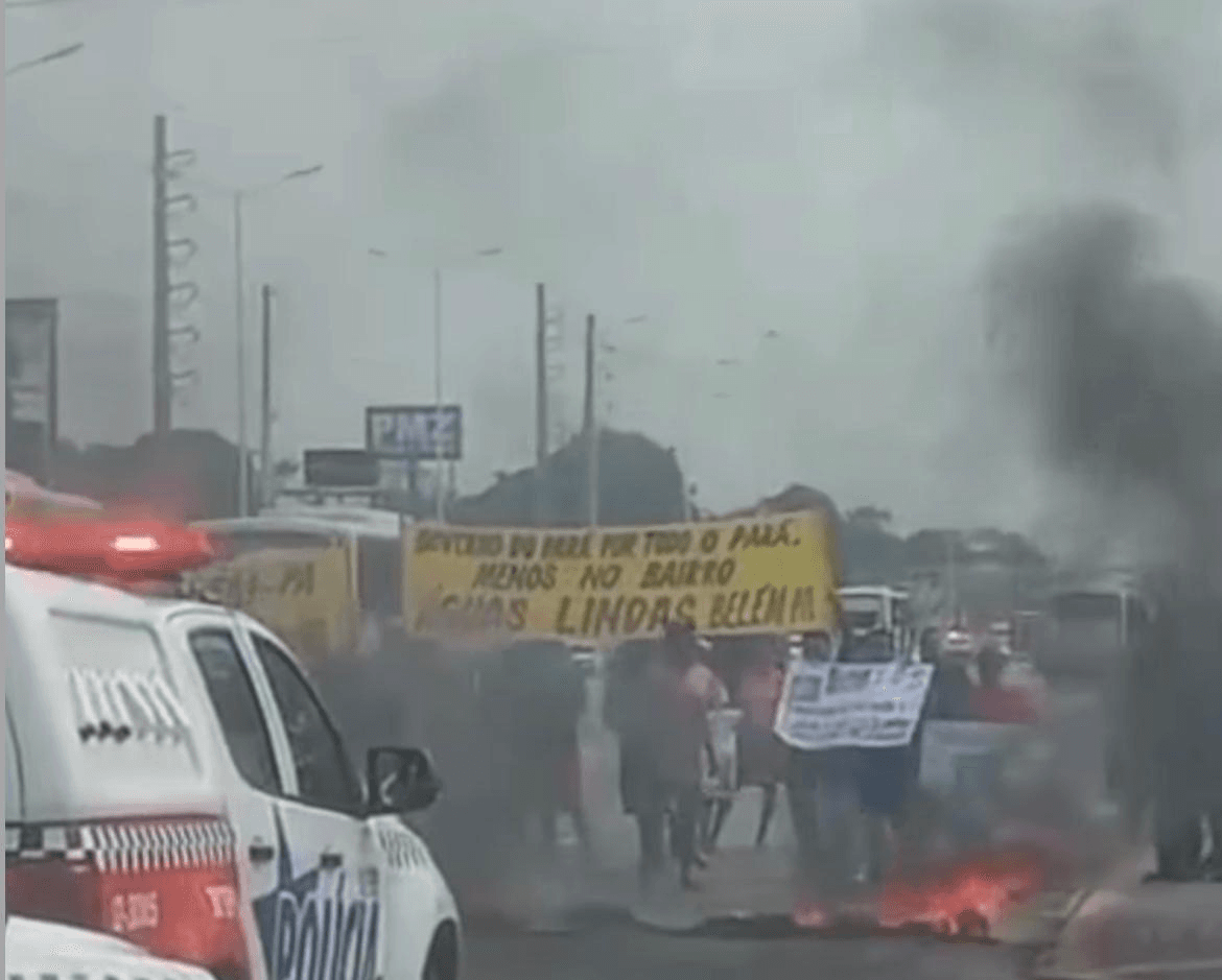 Protesto na BR-316, em Ananindeua, provoca lentidão no trânsito nesta quinta, 29
