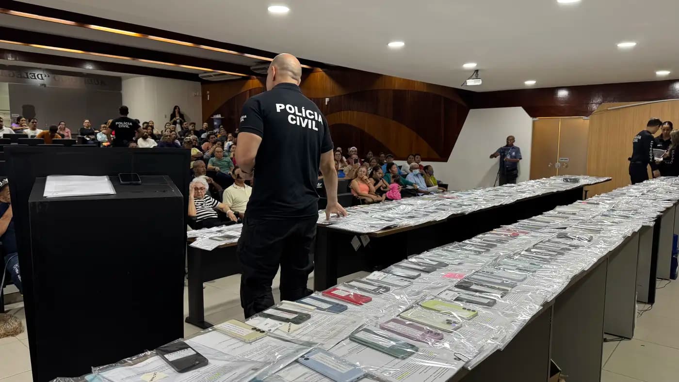 Quase 500 celulares recuperados são devolvidos as vítimas em Belém durante operação policial