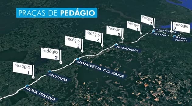 Quatro praças de pedágio são instaladas em rodovias do Pará; tarifas serão cobradas em agosto