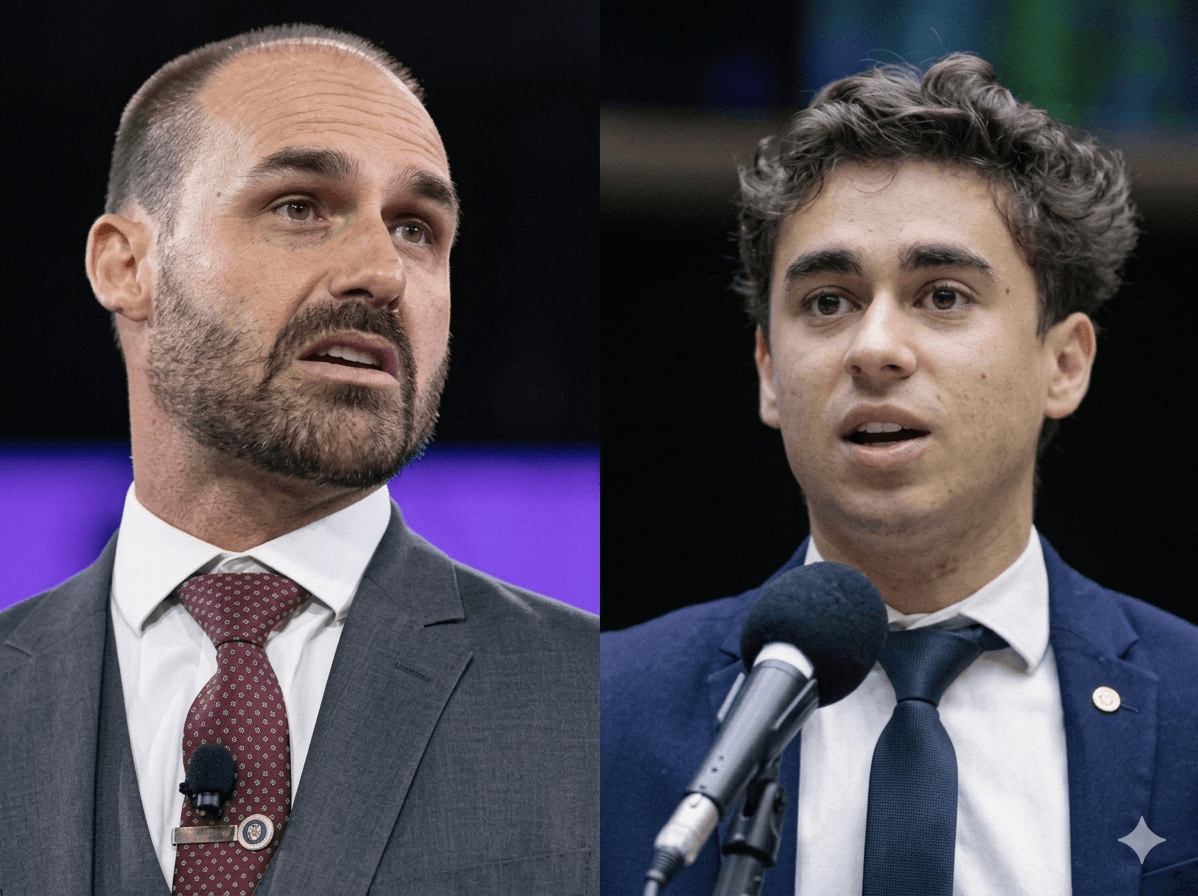 Racha na direita: Eduardo Bolsonaro acusa Nikolas Ferreira de desrespeito à família