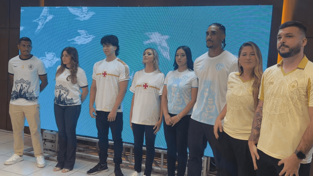 Remo, Paysandu, Tuna e Vasco lançam camisas em homenagem ao Círio 2025