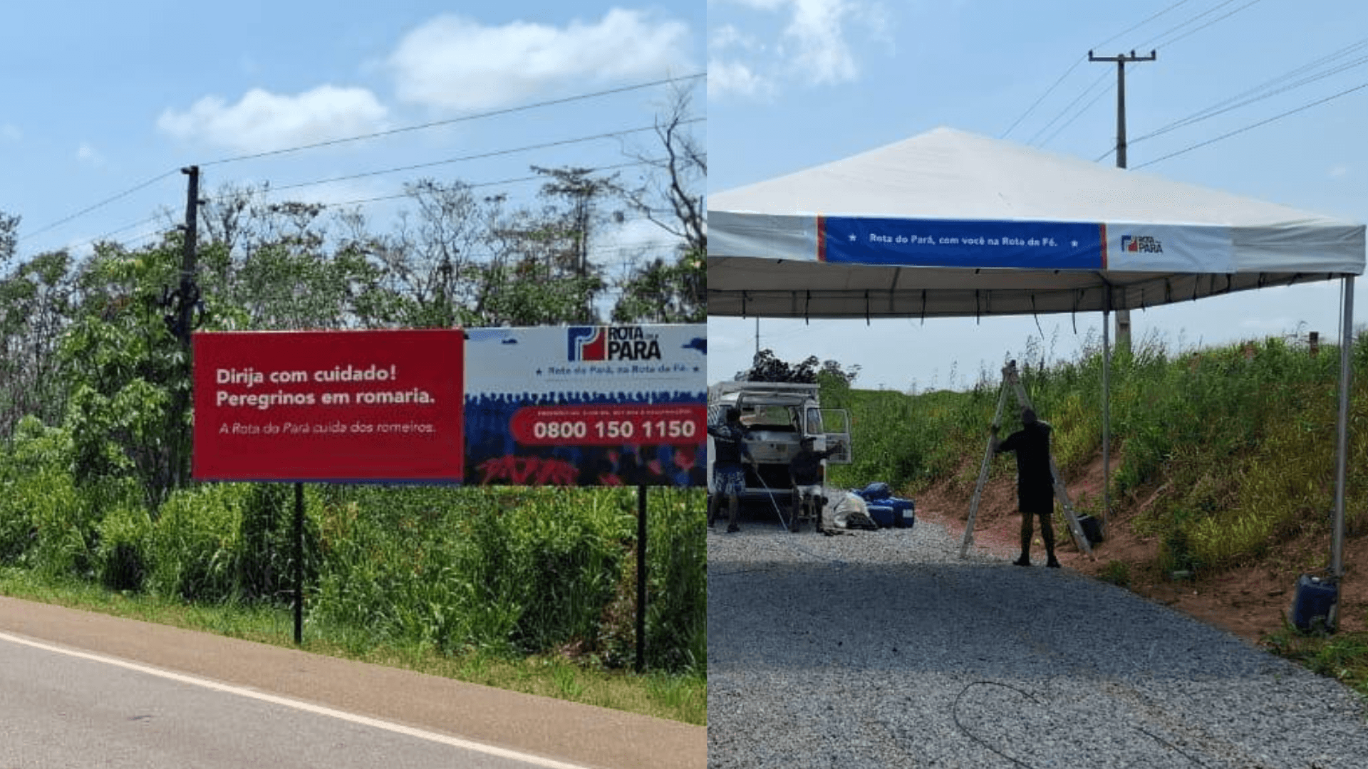 Rotas do Pará inicia montagem de pontos de apoio para romeiros do Círio 2025