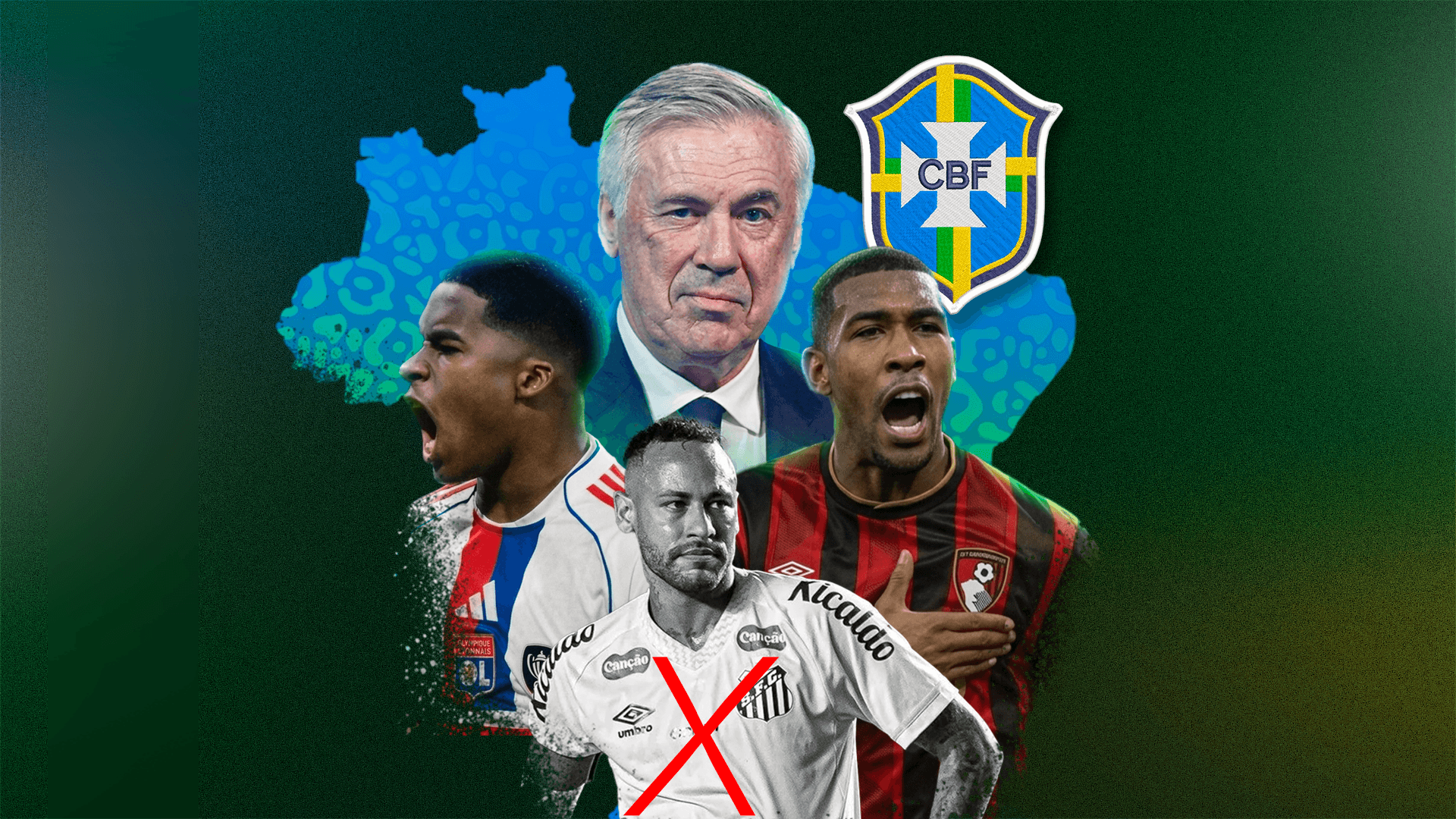 Sem Neymar, Ancelotti aposta em juventude brasileira em nova convocação