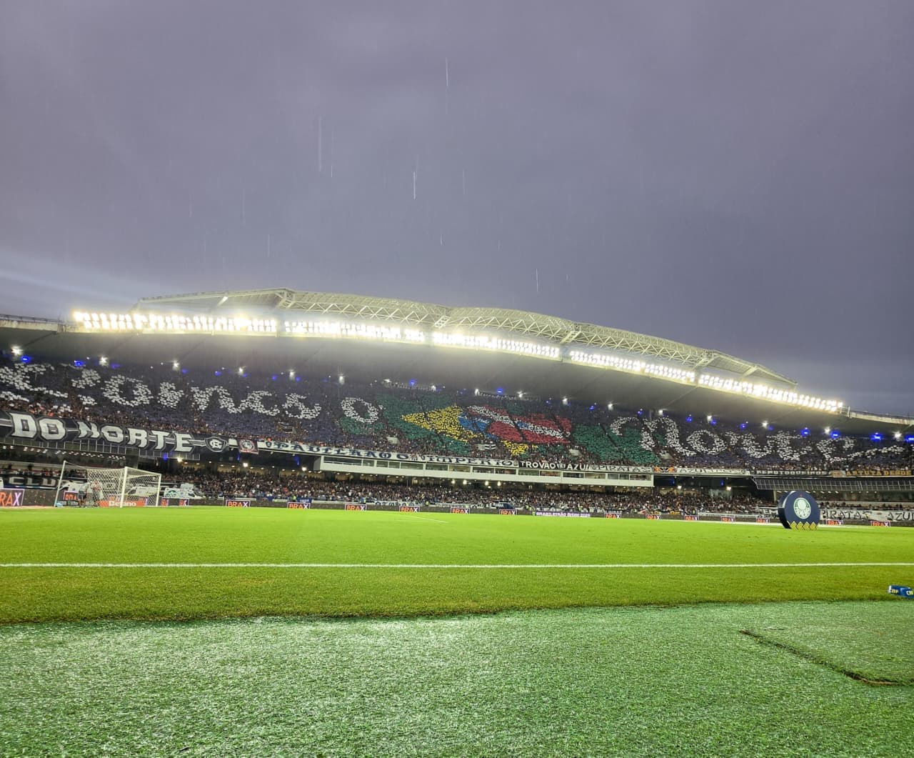Sistema de drenagem do Mangueirão é destaque e garante jogo entre Remo e Palmeiras após forte temporal