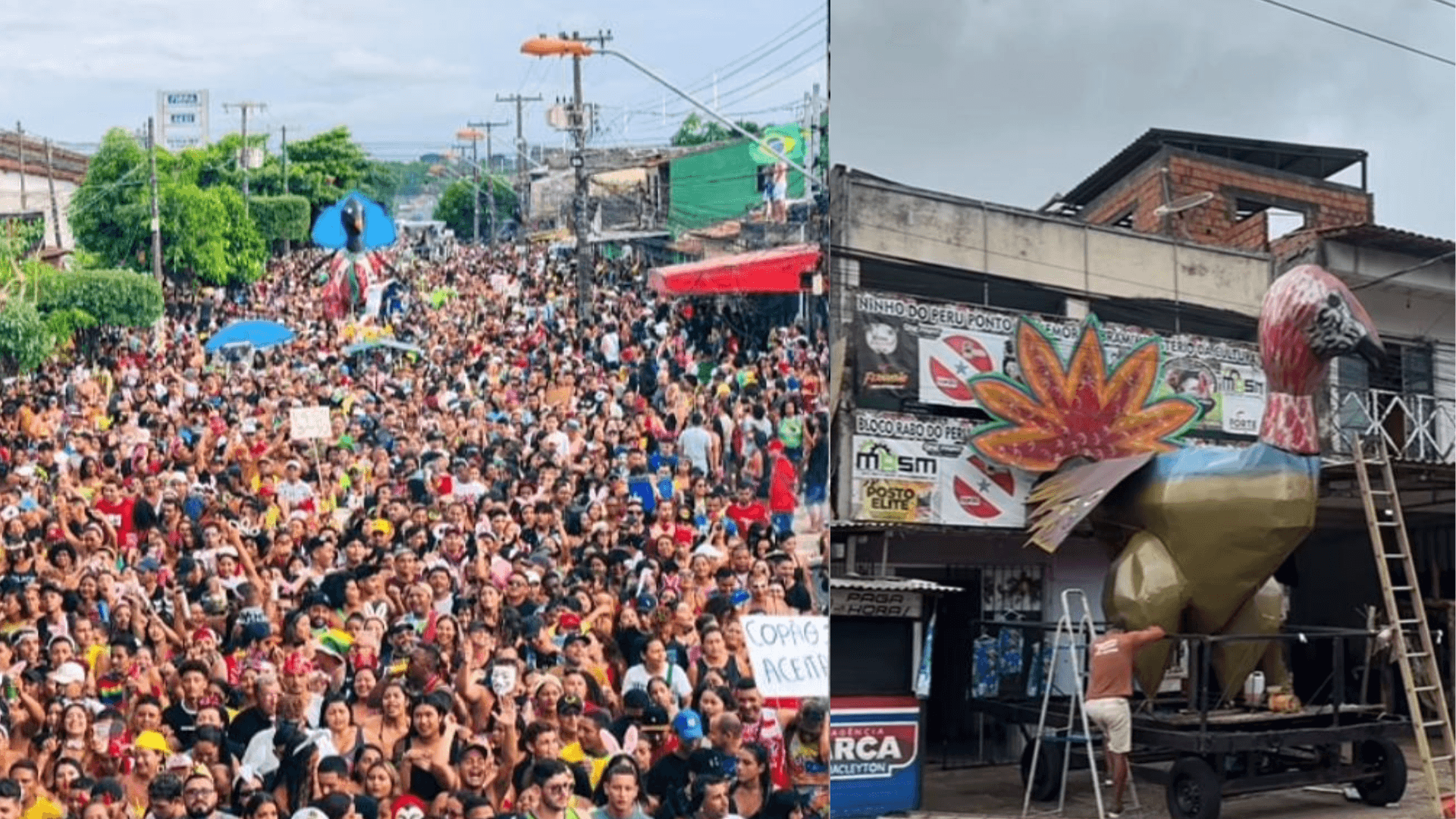 Tradicional bloco Rabo do Peru agita Icoaraci nesta quarta-feira de cinzas