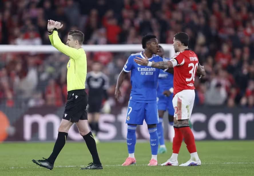 Uefa abre investigação para apurar insultos racistas sofridos por Vini Jr. em Real Madrid x Benfica