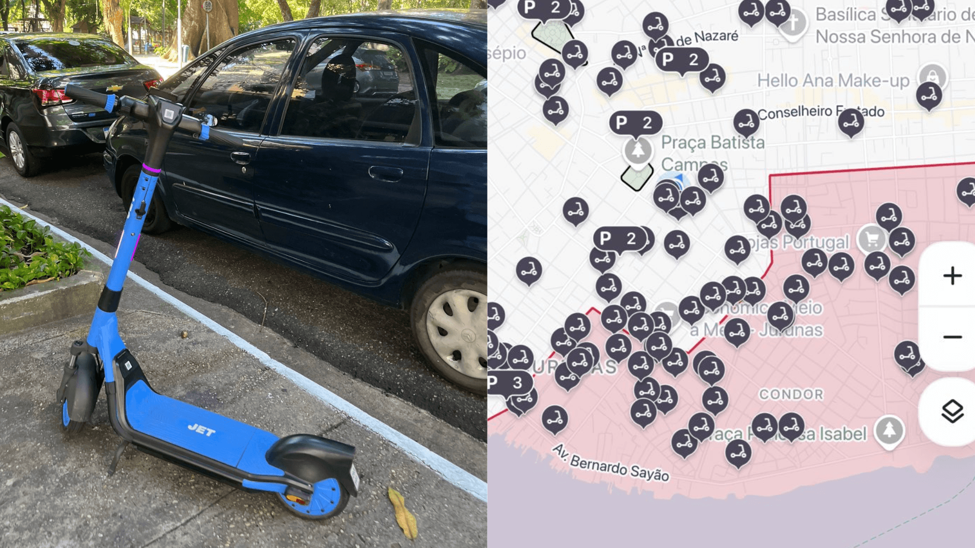 Uso irregular de patinetes vira cena comum em Belém