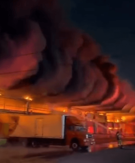 Vídeo: Incêndio atinge galpões da Ceasa no Rio de Janeiro