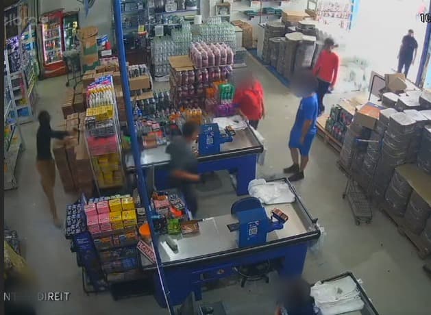 Vídeo: Policial Militar é baleado dentro de supermercado no Guamá, em Belém