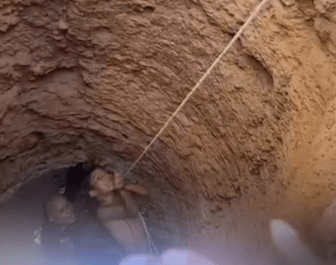 Vídeo: Sargento da PM salva criança que caiu em poço em Santana do Araguaia