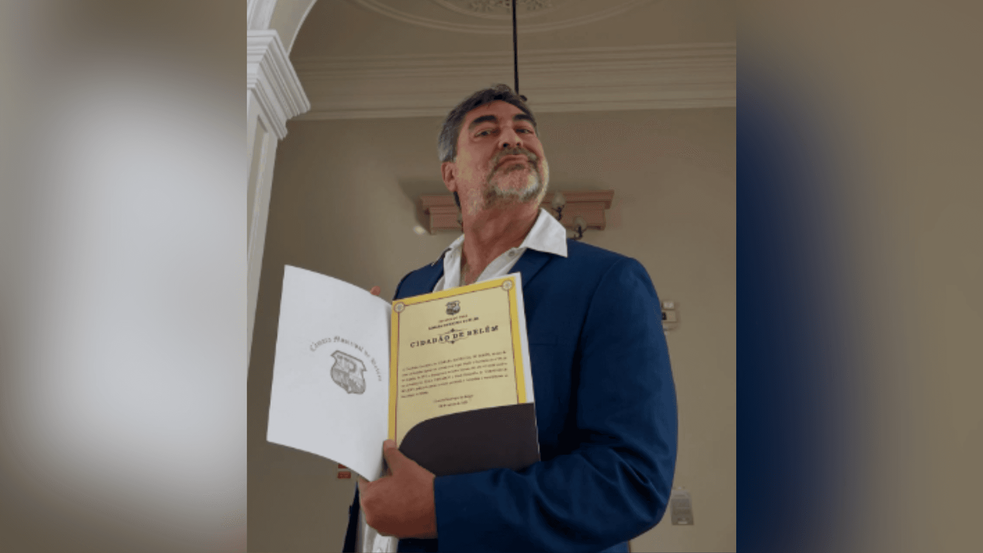 Zeca Camargo recebe o título de cidadão honorário paraense